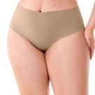 Calcinha Tanga Plus Corte a Laser Bege