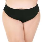 Calcinha Tanga Plus Cós Alto sem Costura Preto Zee Rucci