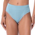 Calcinha Tanga Rib e Renda sem Costura Azul Gelo Calcinha Tanga Rib e Renda sem Costura Azul Gelo