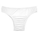 Calcinha Tradicional Média Conforto Poliamida para Mulheres Trans - Branco