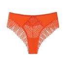 Calcinha Triangular De Seda Gelada Com Renda Em Formato De Folha, Efeito Levanta Bumbum, Sexy E
