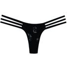 Calcinha Tridente Fio Dental em Renda com Tiras na Cintura - Lingerie Sensualle