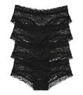 Calcinha Victoria's Secret Lace Cheeky Preta - Tamanho G