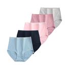 Calcinhas De Algodão De Cintura Alta plus Size Para Mulheres, 5 Peças/lote, Lingerie Sexy Calcinhas De Algodão De Cintura Alta plus Size Para Mulheres, 5 Peças/lote, Lingerie Sexy