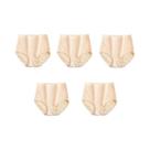 Calcinhas De Algodão Femininas plus Size, 5 Peças, Sem Costura, Macias, Respiráveis, Cuecas Sólidas,