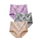 Calcinhas de Algodão Plus Size - Cintura Alta, 3 Peças, Respiráveis e com Estampa Calcinhas de Algodão Plus Size - Cintura Alta, 3 Peças, Respiráveis e com Estampa