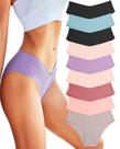 Calcinhas de biquíni sem costura ROSYCORAL Cheeky Women, pacote com 9 unidades XS-L Calcinhas de biquíni sem costura ROSYCORAL Cheeky Women, pacote com 9 unidades XS-L
