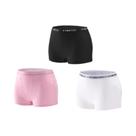 Calcinhas Esportivas Femininas De Algodão Sem Costura 3 Peças Em Cores Sólidas Lingerie Intima