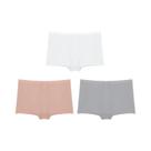 Calcinhas Esportivas Sem Costura Femininas 3 Peças Em Cores Sólidas Confortáveis Lingerie Íntima
