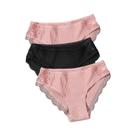 Calcinhas Femininas de Algodão com Renda Floral - Confortáveis e em Cores Sólidas (M-XXL)