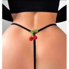 Calcinhas Fio Dental Sensual em Tule - Cereja