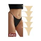 Calcinhas Tanga Sem Costura - 5 Peças, Cintura Baixa e Invisível Calcinhas Tanga Sem Costura - 5 Peças, Cintura Baixa e Invisível