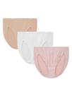 Calcinhas Vanity Fair Illumination Hi Cut Silky Stretch, pacote com 3