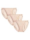 Calcinhas Vanity Fair Illumination String, pacote com 3 biquínis femininas
