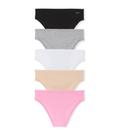 Calcinhas Victoria's Secret PINK Cotton Cheeky, pacote de 5 mulheres