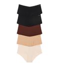 Calcinhas Victoria's Secret PINK No Show Cheeky Nude XXL (pacote com 5)