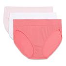 Calcinhas Warner's Blissful Benefits No Muffin Hi-cut, pacote com 3