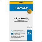 Calcio e D3 600mg Com Vita D 200UI 60 Comprimidos Lavitan