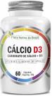 Calcio e Vitamina D3 500mg - 60 Cápsulas - Suplemento Mineral