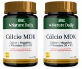 Cálcio MDK Cálcio + Magnésio + Zinco + Vitamina D3 + Vitamina K2 60 capsulas 2 unidades