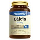 Cálcio + Vitamina D3 - 60 Cápsulas - VitaminLife