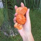 Calcita Laranja Pedra Natural Rolada - 1kg e 500 Calcita Laranja Pedra Natural Rolada - 1kg e 500