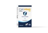 Calcivitam D3 Cálcio e Vitamina D3 600 mg 60 Cápsulas Herbamed