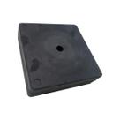 Calço Borracha Quadrado Plataforma 100x100x30mm Kit 4Un