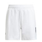 Calções adidas Boys' Club Tennis de 3 listras para meninos - brancos Calções adidas Boys' Club Tennis de 3 listras para meninos - brancos