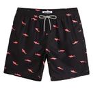 Calções de banho magic Quick Dry Swim Shorts para homens Black Shark