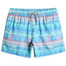 Calções de banho Mamagic Masculinos Quick Dry Beach Shorts Totem Blue L