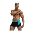 Calções De Banho Masculinos Colorblock Com Patchwork, Shorts De Surf, Biquíni De Praia, Boxer Briefs Calções De Banho Masculinos Colorblock Com Patchwork, Shorts De Surf, Biquíni De Praia, Boxer Briefs