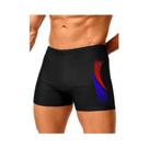 Calções De Banho Masculinos De Secagem Rápida Com Estampa Fashion E Cordão, Estilo Boxer Para Praia