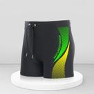 Calções De Banho Masculinos De Secagem Rápida Com Estampa Geométrica E Cordão, Tamanho Europeu, Para