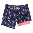 Calções de banho SURF CUZ 2 em 1 Quick Dry Flamingo L