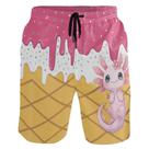 Calções de banho Wamika, shorts de praia masculinos de secagem rápida com bolsos