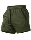 Calções de corrida MAGCOMSEN Athletic para homens, verde militar, tamanho M Calções de corrida MAGCOMSEN Athletic para homens, verde militar, tamanho M