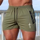 Calções De Natação Masculinos De Verão Com Estampa Cruzada, Shorts De Praia, Roupas Esportivas Para