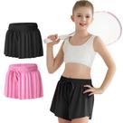 Calções Ghteas Girls Athletic Rosa Preto 5T Tamanho 6