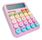 Calculadora 12 Dígitos Visor Lcd Inclinado Estilo Vintage Unica