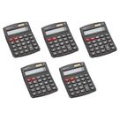 Calculadora Amazon Basics LCD de 8 dígitos para desktop preta - pacote com 5