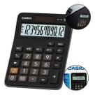 Calculadora casio 12 dig preta home office loja escritório