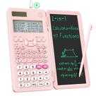 Calculadora científica ROATEE 991ES Max com tela de 4 linhas rosa
