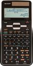 Calculadora científica Sharp EL-W516TBSL LCD de 16 dígitos preta
