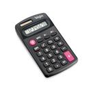 Calculadora De Bolso 8 Dig. Solar/Pilha Aa Preta