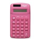 Calculadora de Bolso Rosa 8 Dígitos Solar - Elgin 1485R