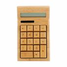 Calculadora de energia solar de bambu natural artesanal Omio