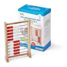 Calculadora de madeira Abacus hand2mind Mini 100 Bead para crianças
