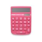 Calculadora De Mesa 12 Dig. Visor Lcd Sol/Bat Rosa