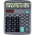 Calculadora de Mesa 12 Dígitos Cinza com Bateria e Energia Solar